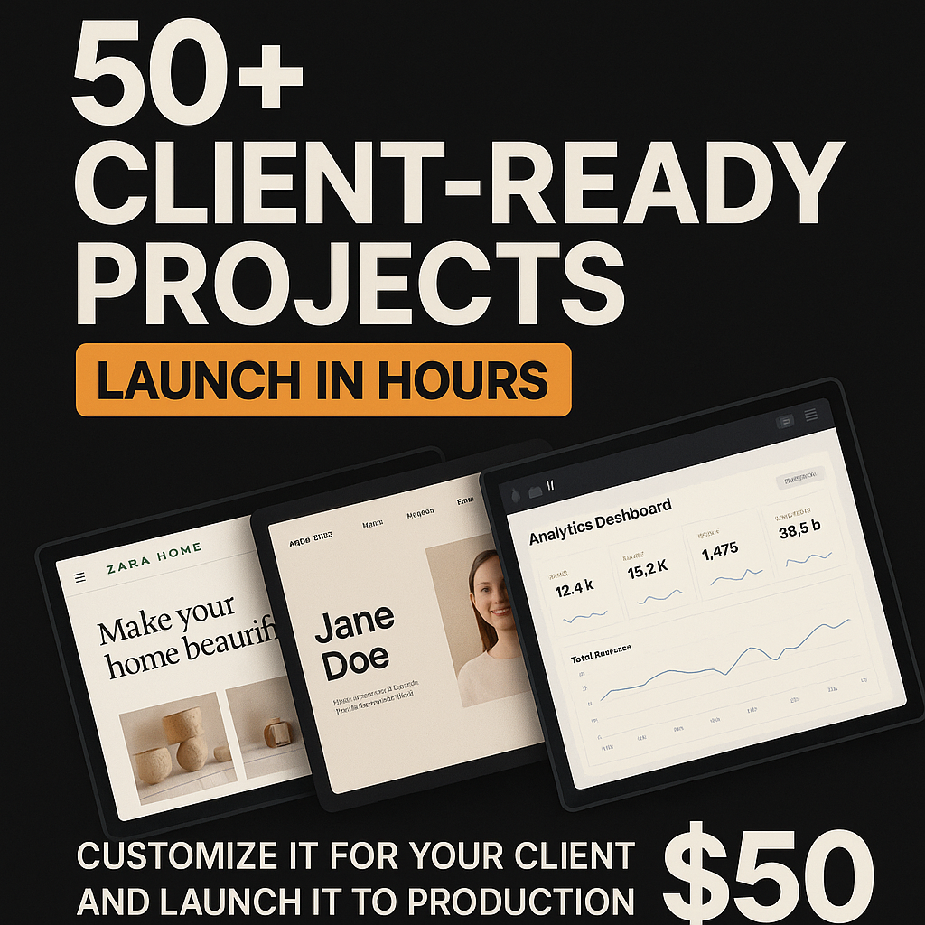 50+ Ready-to-Launch Projects