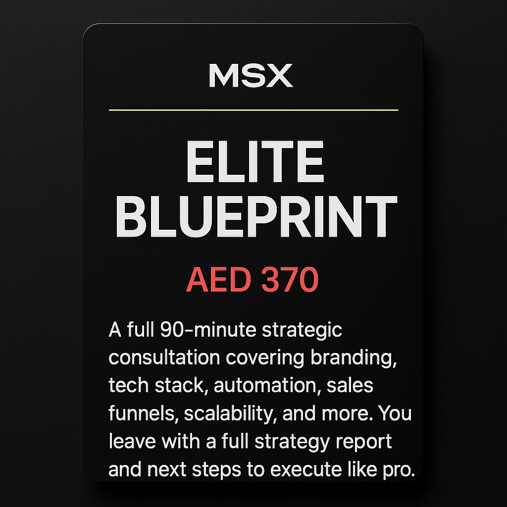 MSX Elite Blueprint – 90-Minute Full Session